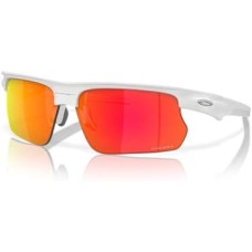Oakley Спортивные солнцезащитные очки OO9400 Bisphaera с прямоугольными линзами и УФ-фильтром Белый (Polished White/Prizm Ruby)