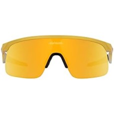 Oakley Прямоугольные солнцезащитные очки OJ9010 Resistor, стильный молодежный дизайн, ударопрочные, линзы Prizm Золотой (Patrick Mahomes Ii Olympic Gold/Prizm 24k)
