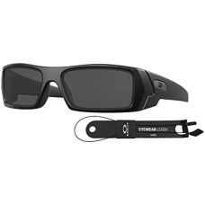 Oakley Мужские солнцезащитные очки Oakley Gascan OO9014 с шнурком и аксессуарами VISIOVA Черный (Matte Black / Grey (03-473))