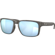 Oakley Солнцезащитные очки Holbrook Prizm Поляризованные, Легкая и прочная оправа, 100% защита от УФ Синий (Woodgrain/PRIZM Deep H2O Polarized)