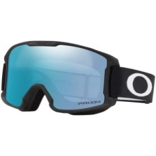 Oakley Лыжные очки Line Miner Youth с защитой от ультрафиолета, Антифог, Круглая форма, Для детей Черный (Matte Black Strap/Prizm Snow Sapphire Iridium Lens)