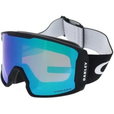 Oakley Лыжные очки Line Miner с цилиндрической линзой для отличного периферийного обзора Черный (Matte Black Strap/Prizm Snow Argon Iridium Lens)