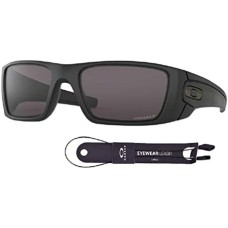 Oakley Солнцезащитные очки для мужчин Oakley Fuel Cell OO9096 + комплект Leash + комплект iWear Черный (Matte Black/Prizm Grey Polarized)