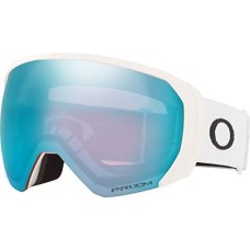Oakley Лыжные очки Flight Path L с защитой от ультрафиолета и системой антифог, Черные Белый (Matte White Strap/Prizm Snow Sapphire Iridium Lens)