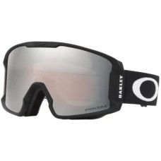 Oakley Лыжные очки Line Miner M с защитой от ударов, для всех типов лиц, анфасный вид, Пластик Черный (Matte Black/Prizm Snow Black Iridium2)