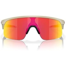 Oakley Прямоугольные солнцезащитные очки OJ9010 Resistor, стильный молодежный дизайн, ударопрочные, линзы Prizm Бежевый (Matte Sand/Prizm Ruby)