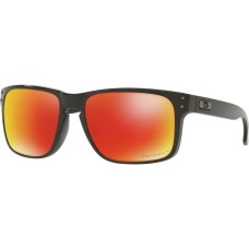 Oakley Солнцезащитные очки Holbrook Prizm Поляризованные, Легкая и прочная оправа, 100% защита от УФ Черный (Polished Black/Prizm Ruby Polarized)