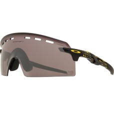 Oakley Спортивные солнцезащитные очки Encoder Strike с вентиляцией и линзами Prizm, универсальная форма Черный (LE TDF/Prizm Road Black)