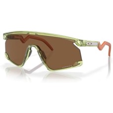 Oakley Мужские солнцезащитные очки BXTR с прямоугольными щитками и современной оправой Зеленый (Trans Fern)