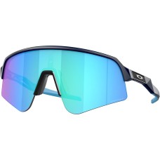 Oakley Солнцезащитные очки Sutro Lite Sweep с линзами Prizm, полуободковая оправа, для велосипедистов Синий (Matte Navy/PRIZM Sapphire)
