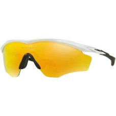 Oakley Спортивные солнцезащитные очки M2 Frame XL с легкой и прочной оправой, UV-защитой Белый (Polished White - Fire Iridium)