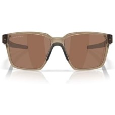 Oakley Солнцезащитные очки с квадратной оправой, регулируемыми дужками из проволоки и линзами Prizm для яркости Коричневый (Brown Smoke/Prizm Tungsten Polarized)