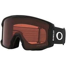 Oakley Лыжные очки Line Miner с защитой от запотевания, цилиндрическая форма, для большого размера Черный (Matte Black; Prizm Garnet)