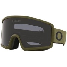 Oakley Сноубордические очки Target Line M с цилиндрической линзой, средний размер, стильный дизайн Серый (Dark Brush Strap/Dark Grey Lens)