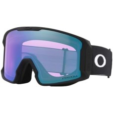 Oakley Лыжные очки Line Miner LARGE/MEDIUM для мужчин и женщин, с технологией антифог, комплект с iWear Черный (Matte Black / Prizm Snow Iced Iridium)