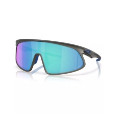 Oakley Унисекс круглые солнцезащитные очки с прямоугольной формой, цвет: RSLV OO9484D, изготовлены из материала O Matter, с защитными линзами Prizm. Серый (Matte Gray Smoke)