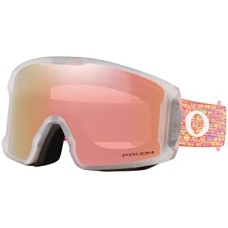 Oakley Лыжные очки Line Miner M с защитой от ударов, для всех типов лиц, анфасный вид, Пластик Золотой (Freestyle Collection/Prizm Rose Gold)