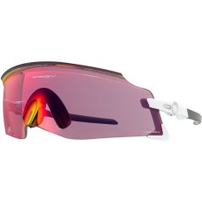 Oakley Спортивные солнцезащитные очки Kato с уникальным дизайном, улучшенной периферийной видимостью, прочной конструкцией и технологиями Prizm Белый (White/Prizm Road)