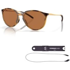 Oakley Женские солнцезащитные очки Sielo OO9288 с аксессуарами – шнурком и комплектом iWear Оранжевый (Polished Brown Tortoise / Prizm Bronze Polarized)