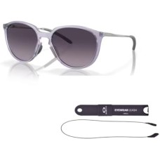 Oakley Женские солнцезащитные очки Sielo OO9288 с аксессуарами – шнурком и комплектом iWear Серый (Matte Lilac / Prizm Grey Gradient)