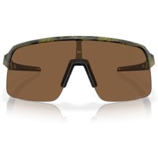 Oakley Солнцезащитные очки Sutro Lite Low Bridge Fit, прямоугольные, матовый черный, линзы Prizm, модель OO9463A Оранжевый (Matte Transparent Fern Swirl/Prizm Bronze)