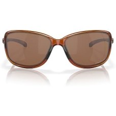 Oakley Женские солнцезащитные очки Oo9301 Cohort, прямоугольной формы, с защитой от UVA, UVB, UVC Коричневый (Dark Amber/Prizm Tungsten Polarized)