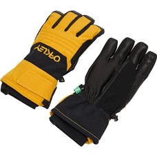 Oakley B1B мужские водоотталкивающие перчатки с утеплителем Thinsulate™ Черный (Amber Yellow/Blackout)