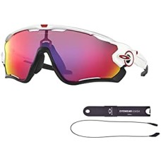 Oakley Мужские солнцезащитные очки Oakley Jawbreaker OO9290 с комплектом ремешка и дизайнерским набором iWear Eyewear Белый (Light White / Prizm Road)