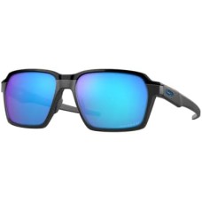 Oakley Мужские солнцезащитные очки Oakley Parlay OO4143 с аксессуарами - шнурок и дизайнерский набор iWear Синий (Steel / Prizm Saphire Polarized)