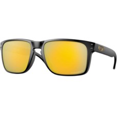 Oakley Солнцезащитные очки Holbrook XL с поляризованными линзами Prizm, 100% защита от UV, легкая оправа O-Matter Черный (Matte Black/Prizm 24K Polarized2)