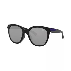 Oakley Женские солнцезащитные очки NFL Low Key с технологией Prizm, круглой формы Черный (MATTE PRIZM BLACK/Ravens)
