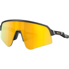 Oakley Солнцезащитные очки Sutro Lite Sweep с линзами Prizm, полуободковая оправа, для велосипедистов Черный (Matte Carbon/Prizm 24K)