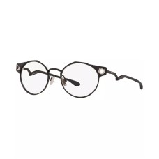 Oakley Мужские круглые очки OX5141 с титановой оправой, размеры линз 52/19/136 Черный (Black)