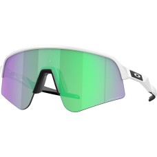 Oakley Солнцезащитные очки Sutro Lite Sweep с линзами Prizm, полуободковая оправа, для велосипедистов Красный (Matte White/PRIZM Red Jade)