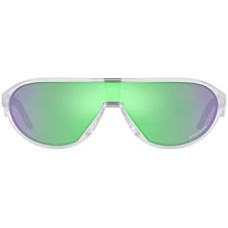 Oakley Солнцезащитные очки унисекс с прямоугольной оправой CMDN, легким прочным каркасом из O-Matter, линзами высокой четкости Прозрачный (Matte Clear/Prizm Road Jade)