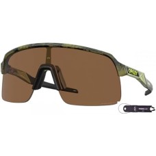 Oakley Спортивные солнечные очки Oakley Sutro Lite OO9463A для мужчин, легкие, с линзами Prizm 24K и аксессуарами Оранжевый (Matte Transparent Fern Swirl / Prizm Bronze)