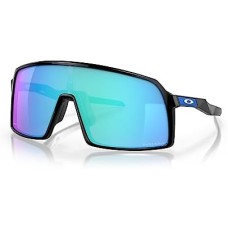 Oakley Мужские прямоугольные солнцезащитные очки Sutro с линзами Plutonite и технологией PRIZM Черный (Polished Black/Prizm Sapphire)