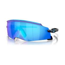 Oakley Мужские солнцезащитные очки Kato с щитовой оправой, материал O-Matter, линзы Prizm, ширина 0/149/136 Черный (Polished Black/Prizm Sapphire)