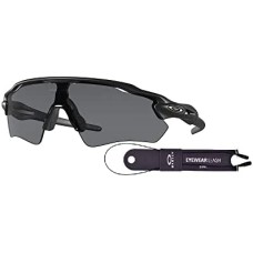 Oakley Мужские солнцезащитные очки Oakley Radar EV Path OO9208 + комплект Leash + набор для ухода iWear Care Черный (Matte Black / Grey)