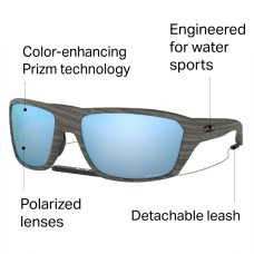 Oakley Поляризованные солнцезащитные очки Oakley Split Shot Prizm Синий (Woodgrain/PRIZM Deep H2O Polarized)