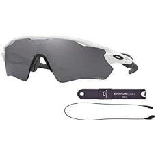 Oakley Мужские солнцезащитные очки Oakley Radar EV Path OO9208 + комплект Leash + набор для ухода iWear Care Черный (Polished White / Prizm Black Polarized)