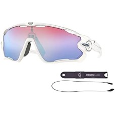 Oakley Мужские солнцезащитные очки Oakley Jawbreaker OO9290 с комплектом ремешка и дизайнерским набором iWear Eyewear Белый (Light White / Prizm Snow)