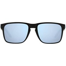 Oakley Мужские солнцезащитные очки Holbrook XL с поляризованными линзами, 100% защитой от УФ, высокой прочностью и стильным дизайном Черный (Matte Black/Prizm Deep Water Polarized)
