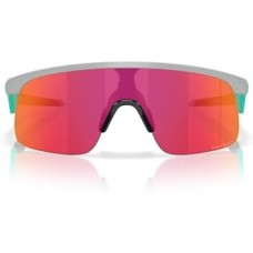 Oakley Прямоугольные солнцезащитные очки OJ9010 Resistor, стильный молодежный дизайн, ударопрочные, линзы Prizm Серый (Matte Fog/Prizm Field)