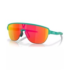 Oakley Мужские солнцезащитные очки Corridor в форме Shield из материала O-matter Синий (Matte Celeste/Prizm Ruby)