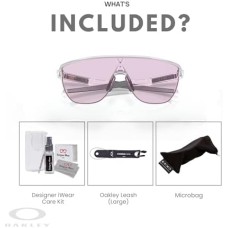 Oakley Мужские солнцезащитные очки Oakley OO9248 Corridor Shield с набором дизайнерских аксессуаров iWear Прозрачный (Matte Clear / Prizm Low Light)