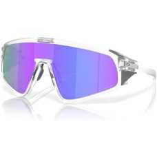 Oakley Солнцезащитные очки с механизмом защелки и защитными щитками, линзы 5B Прозрачный (Matte Clear/Prizm Violet)