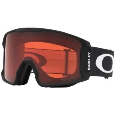 Oakley Лыжные очки Line Miner с цилиндрической линзой для отличного периферийного обзора Черный (Matte Black/Prizm Snow Rose)