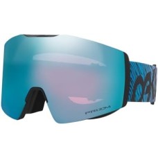 Oakley Лыжные очки Fall Line LARGE/MEDIUM с антиизносным покрытием, Призматические линзы, Черные Синий (Bengal Blue / Prizm Snow Sapphire Iridium)