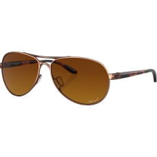 Oakley Солнцезащитные очки с поляризованными линзами для небольших лиц, градиентное затемнение. Золотой (Rose Gold W/Brn Grad Pol)
